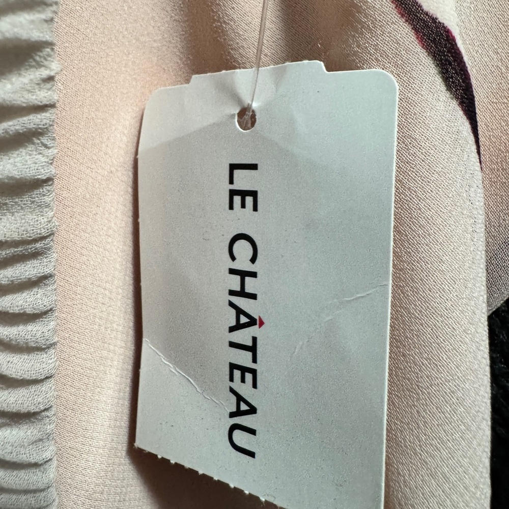 Le Chateau Floral Off Shoulder Blouse Pink - Picture 6 of 13